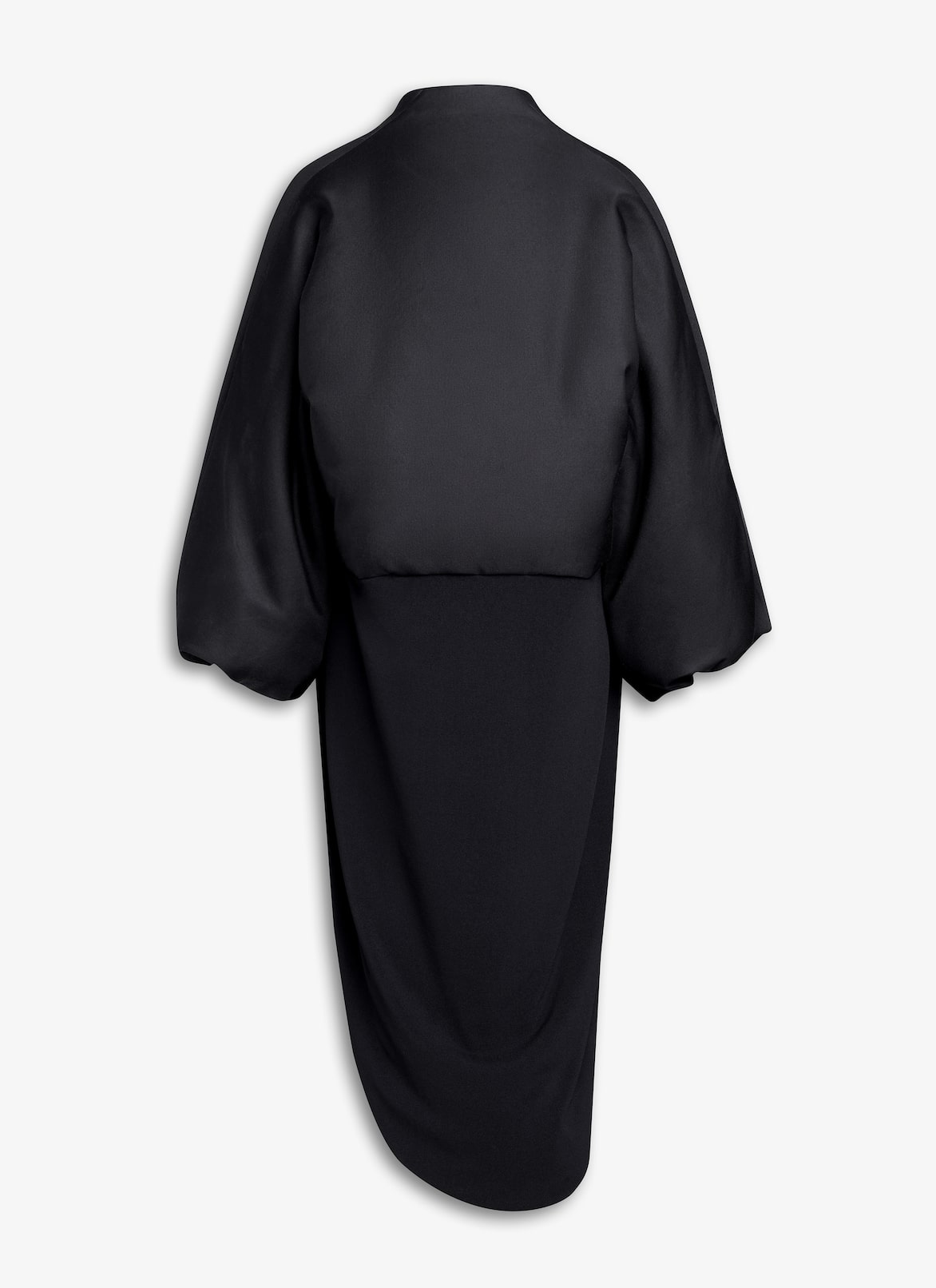 MANTEAU ROBE BI-MATIÈRE ALAÏA MANTEAU ROBE BI-MATIÈRE NOIR